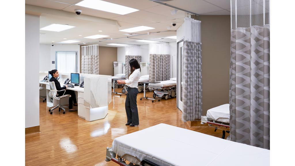 A person standing in a room.