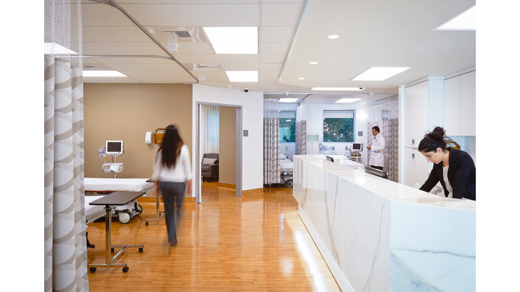 A person standing in a room.