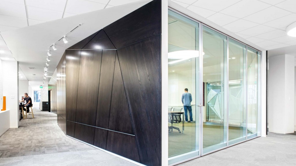 A staircase in a building.