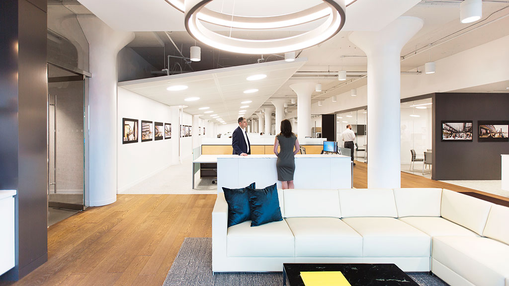 A man and woman in a room.