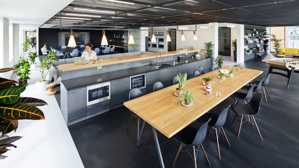 A person sitting at a table.