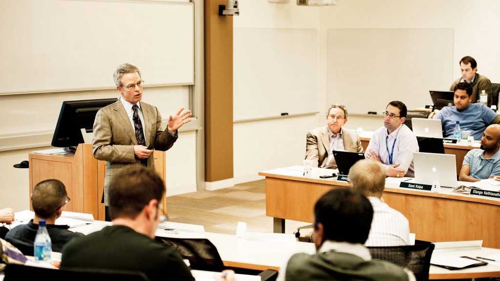 A person giving a presentation.