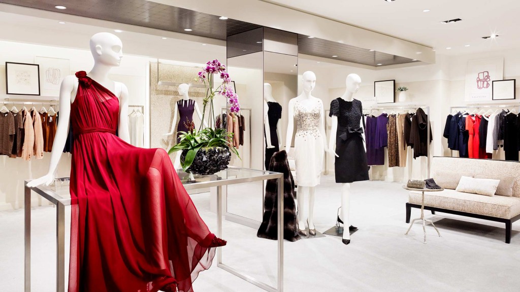 A store with mannequins.