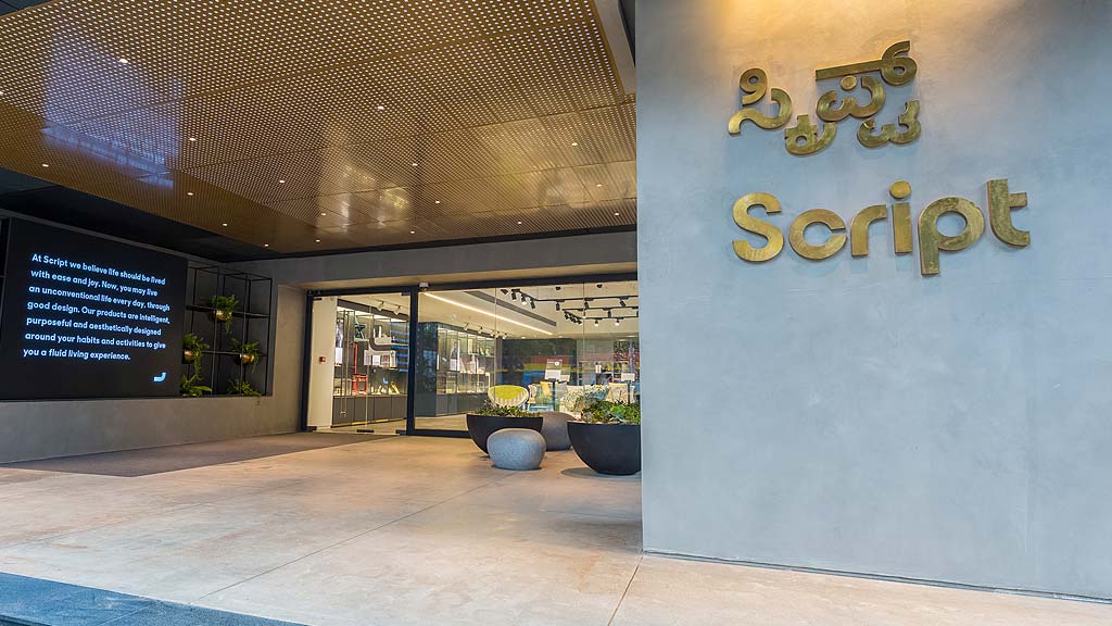 A building with a sign on the front.