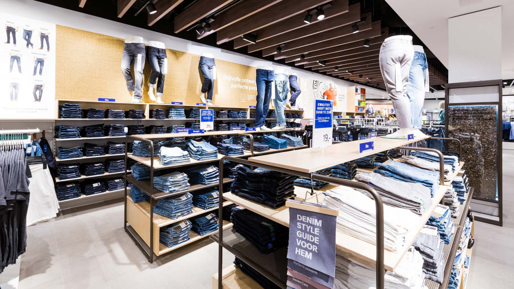 A store with a variety of clothing.