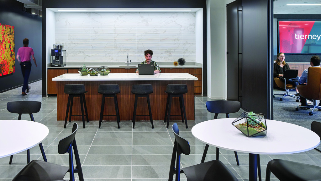 A person sitting at a table.