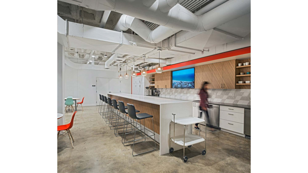 A person standing in a room.