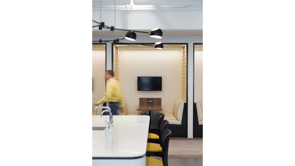 A person standing in a room.