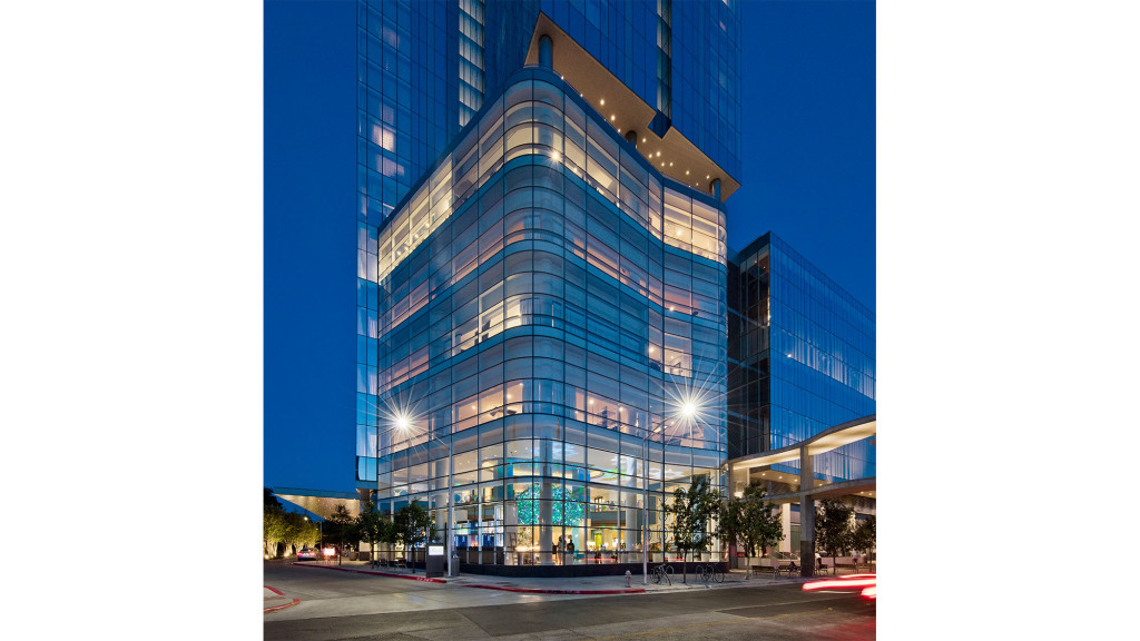 A building with a lot of windows.