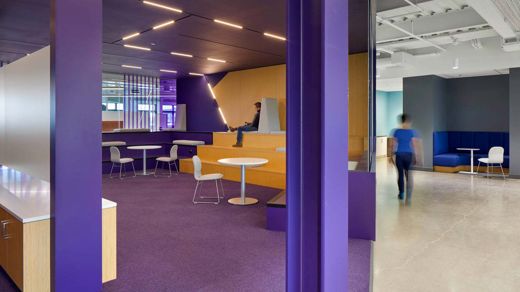 A person sitting at a table.