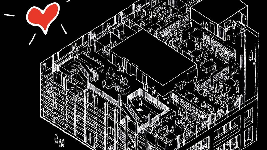 A black and white map.