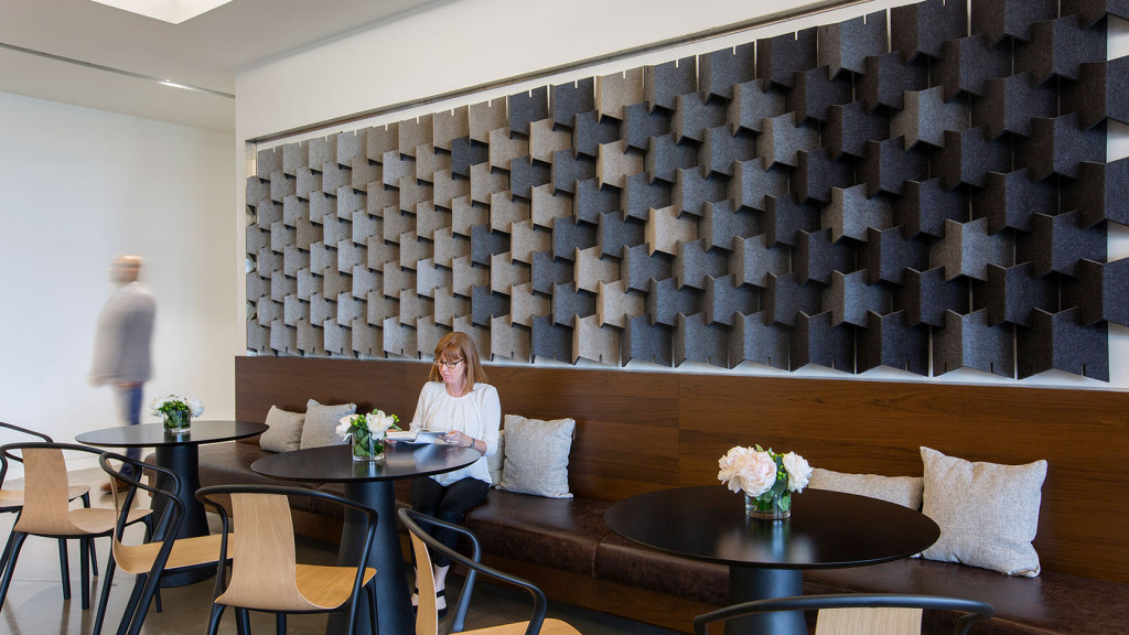 A person sitting on a couch.