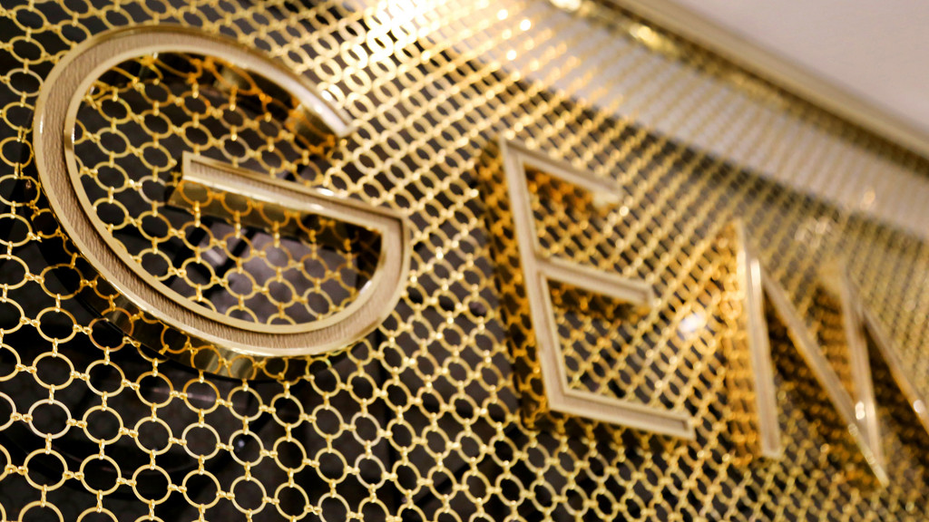 A gold and silver ring.