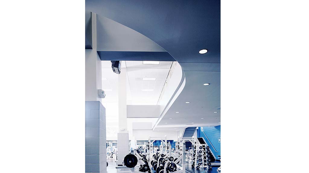 A building with a large glass ceiling.