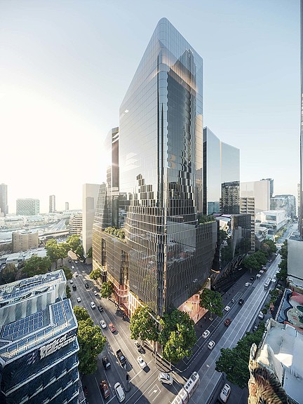 555 Collins St exterior rendering
