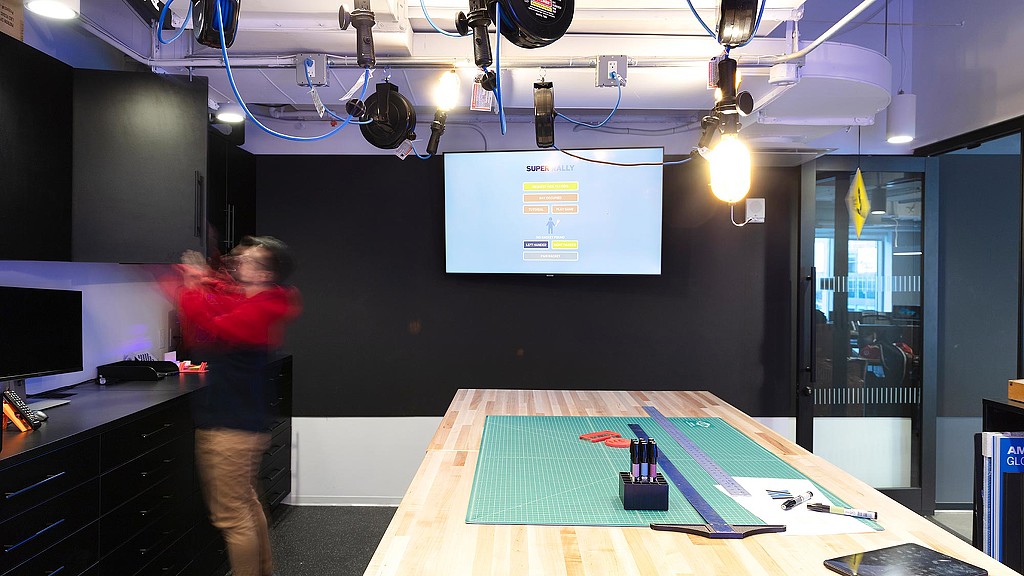 A person playing a game.