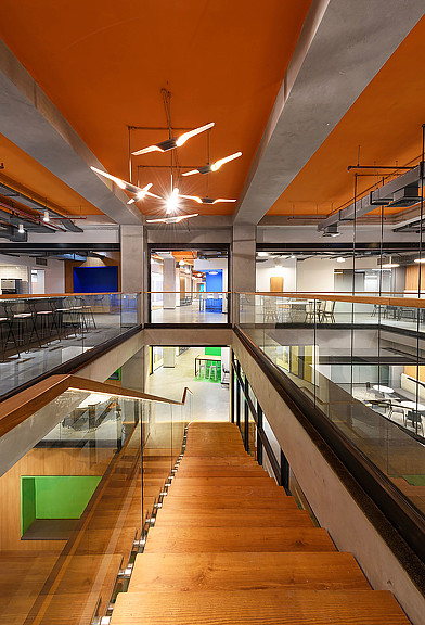 A long wooden walkway.