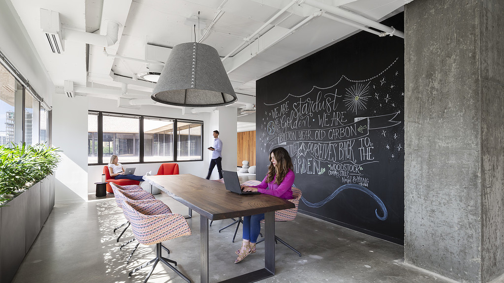 A person sitting at a table.
