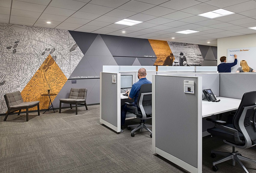 A person sitting at a desk.