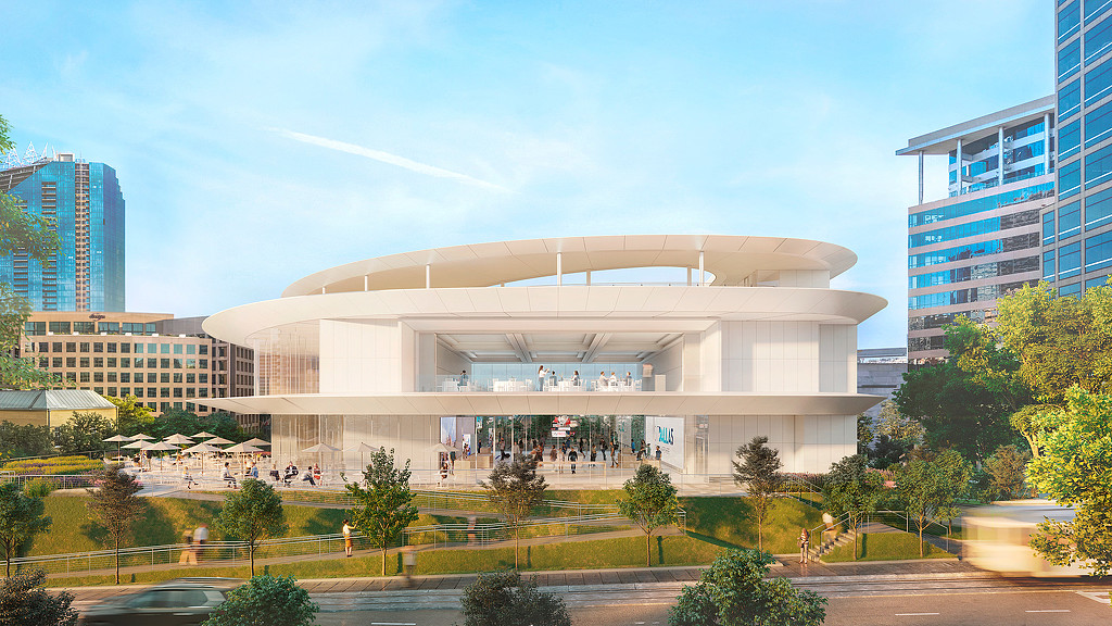 A large white building with a dome.