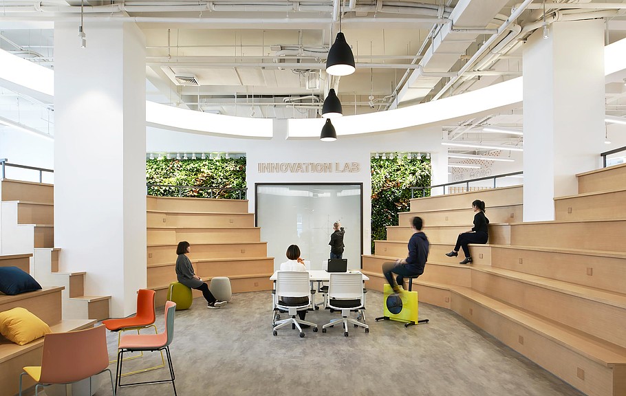 People sitting in a room.