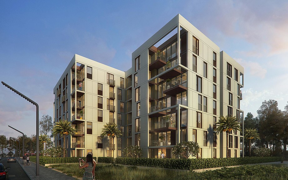 A building with a lot of windows.