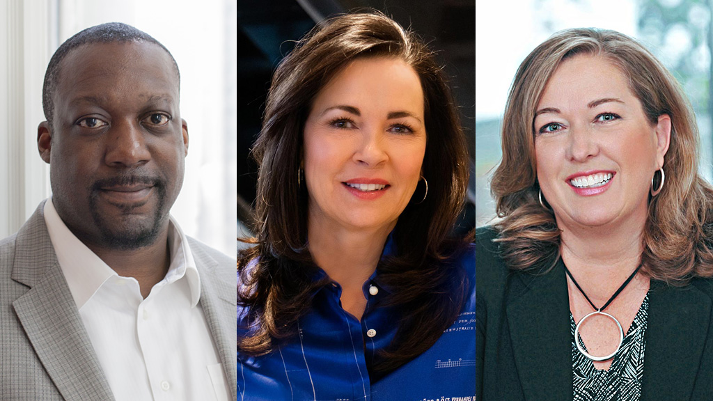 A group of people posing for the camera.