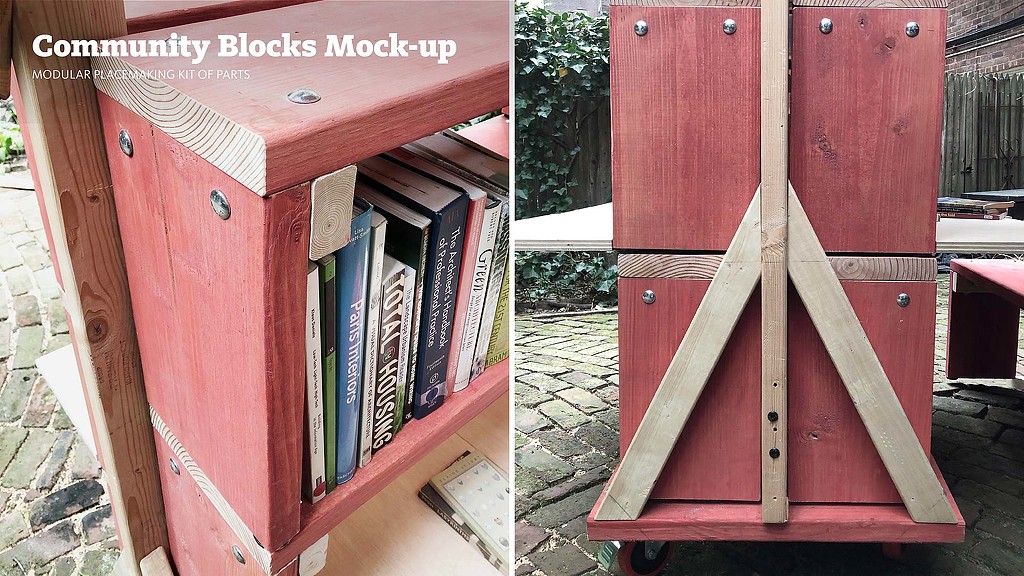 A wooden box with books inside.