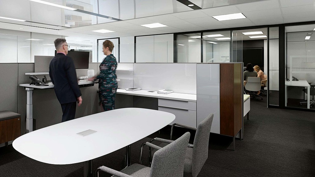 Manulife open workplace and conference rooms