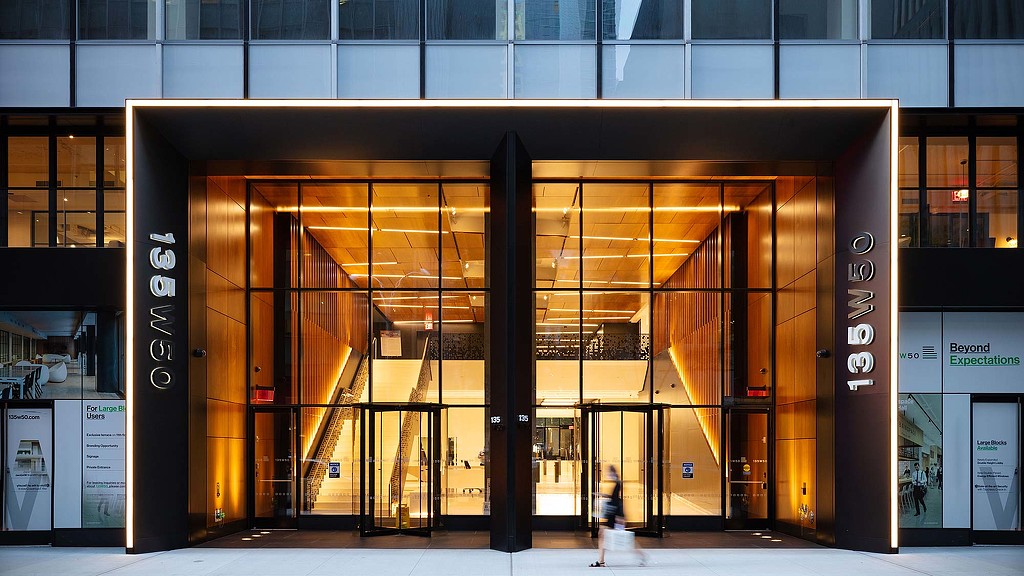 135 West 50th Street exterior entrance