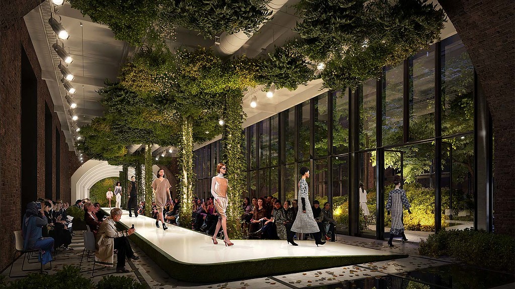 Terminal Warehouse fashion show rendering