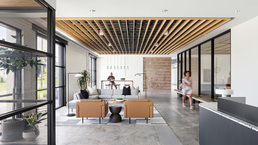 A person standing in a room.