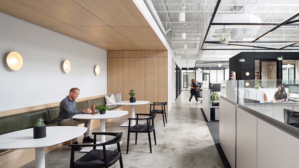 A person sitting at a table.