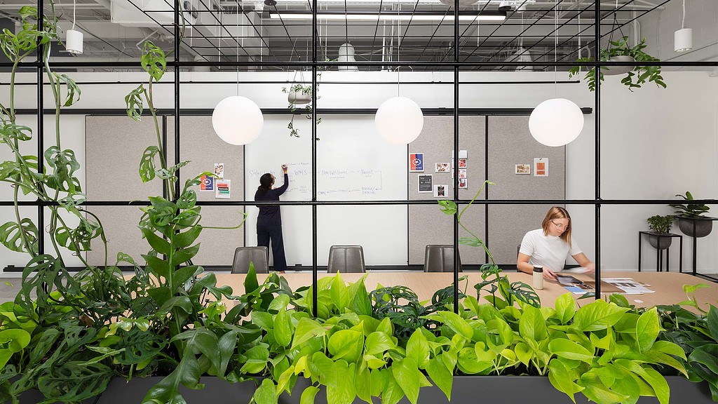 A person sitting at a table.