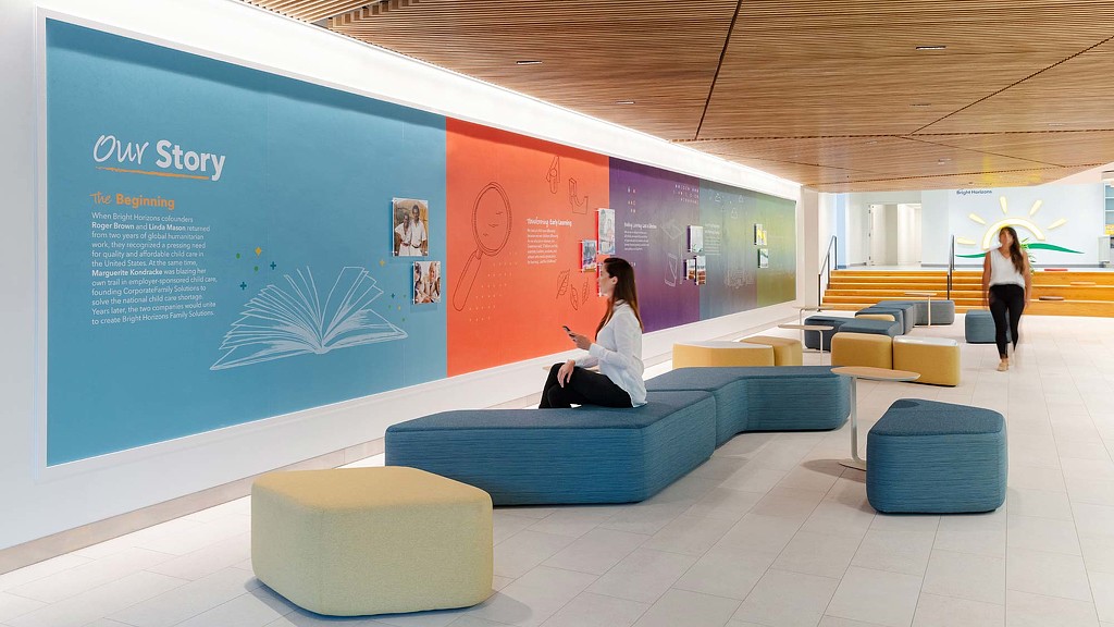 Bright Horizons history wall