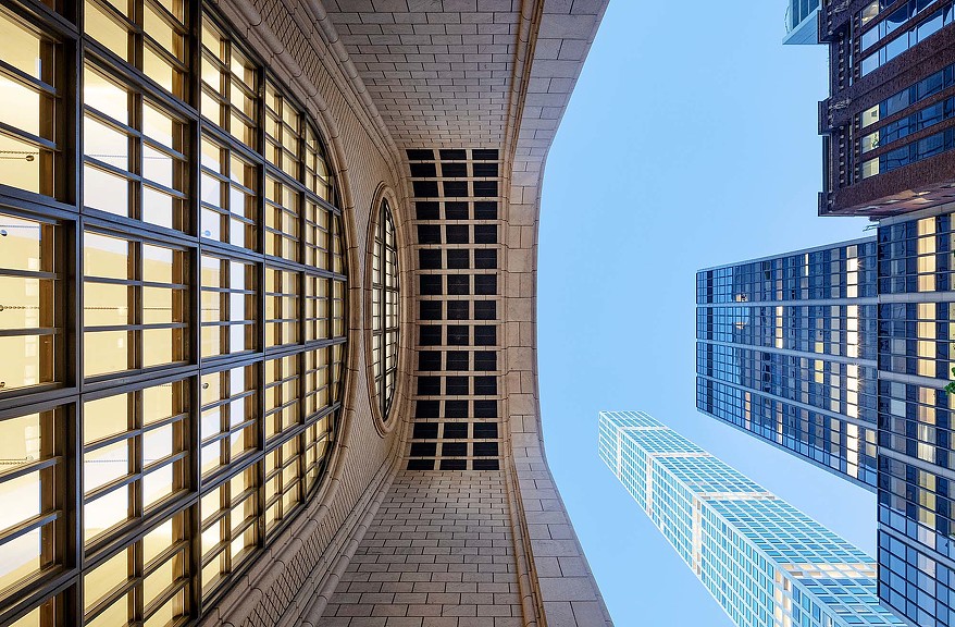 A walkway between buildings.