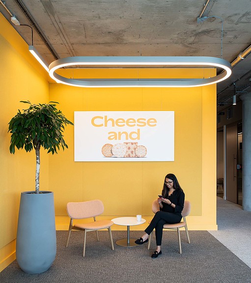 A person sitting in a chair.