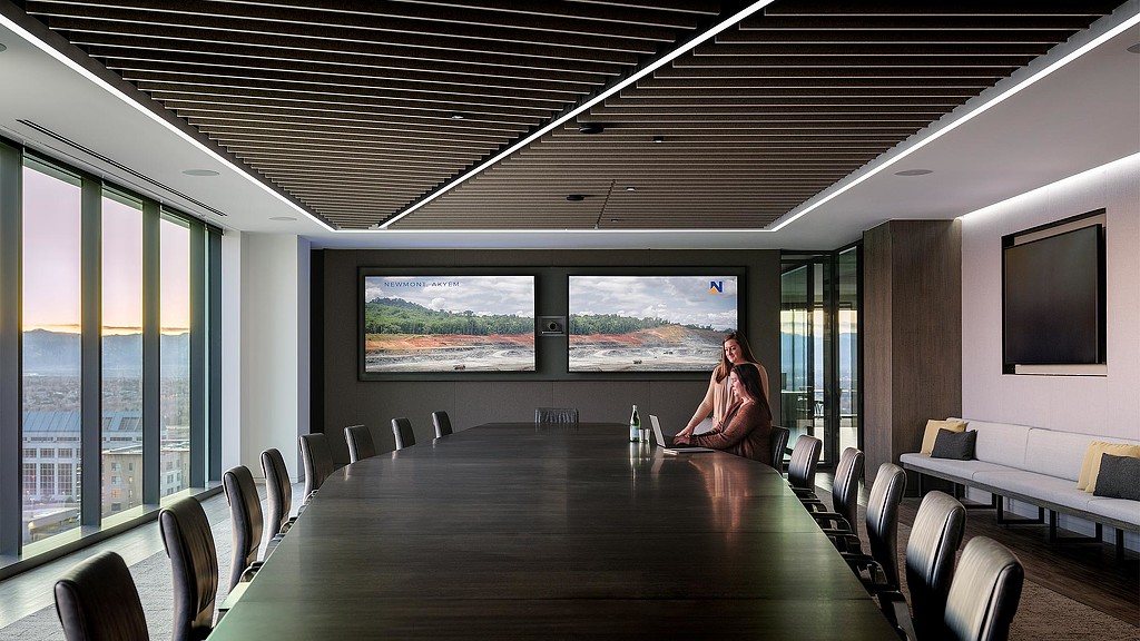 A person sitting at a table.