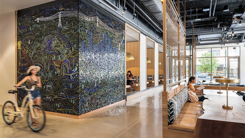 The Link mixed-use office interior