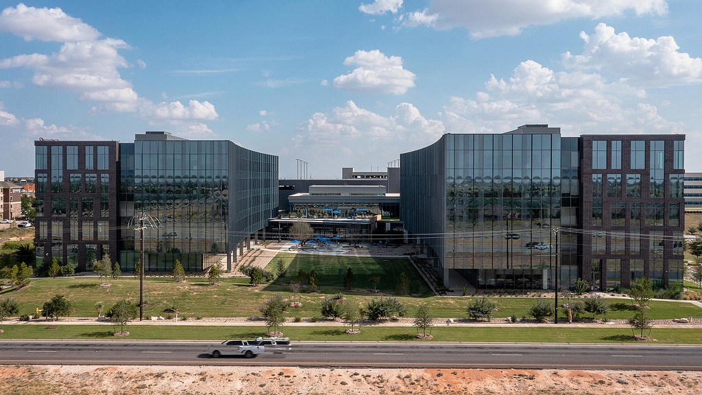 Corporate campus exterior view