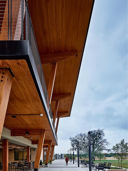 First United Bank Sherman Regional Headquarters exterior mass timber construction