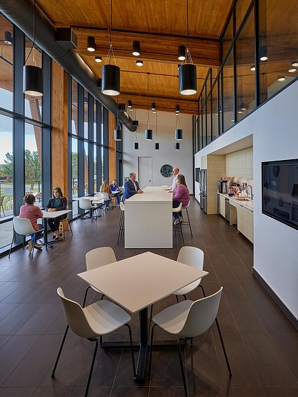 First United Bank Sherman Regional Headquarters communal kitchen