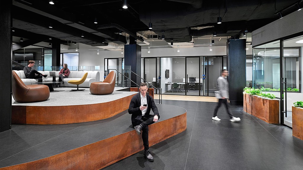 Morning Consult headquarters common area