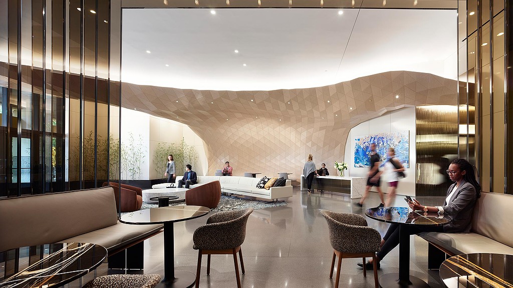 4300 Wilson lobby seating with jewel box effect