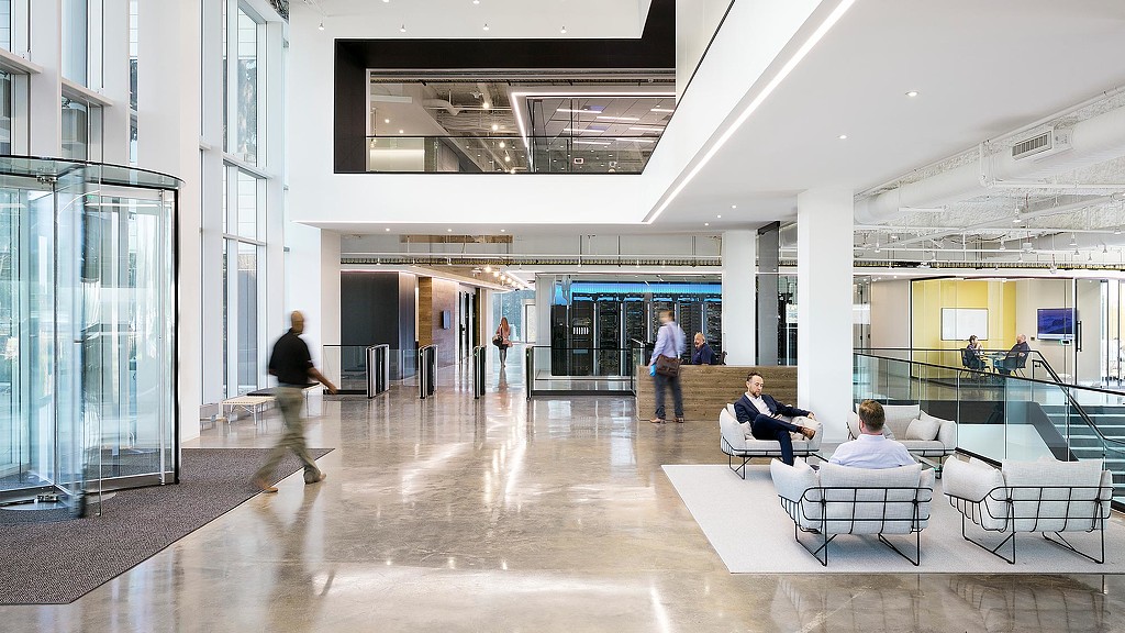 Headquarters building lobby