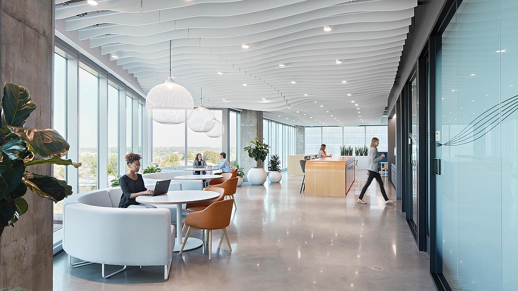 JLL Charlotte workplace cafe