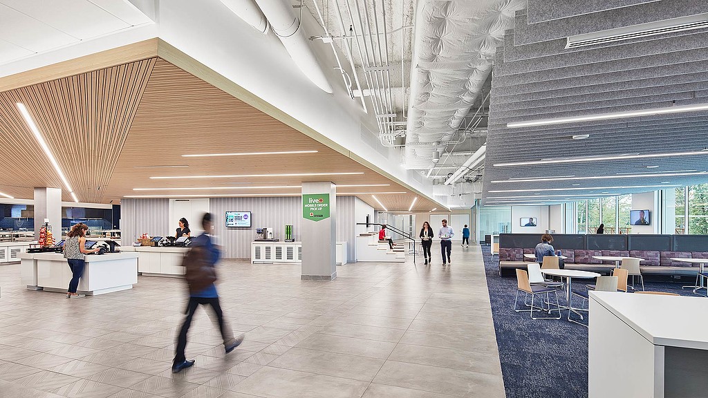 Financial services workplace cafeteria