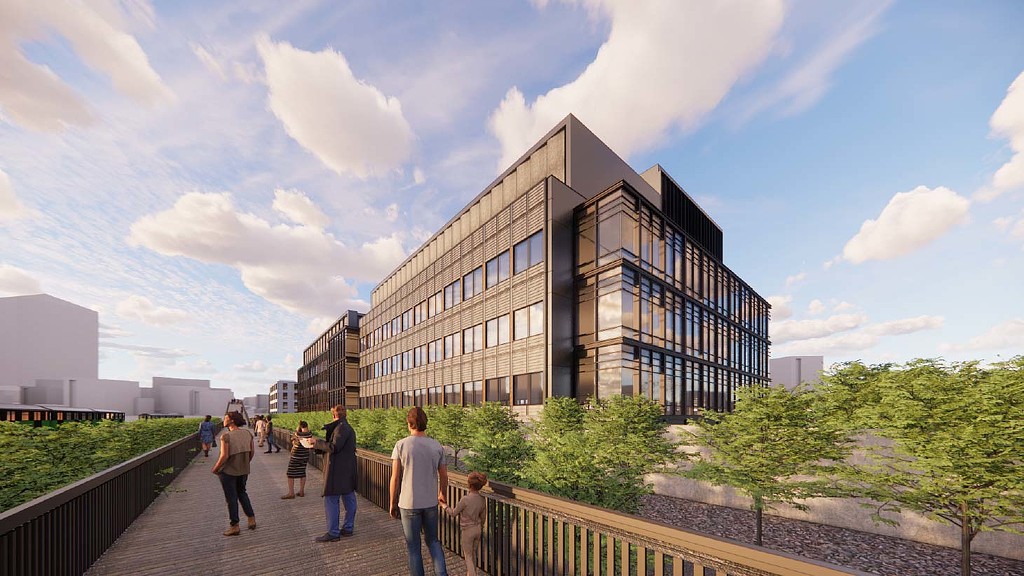 100 Chesnut exterior rendering