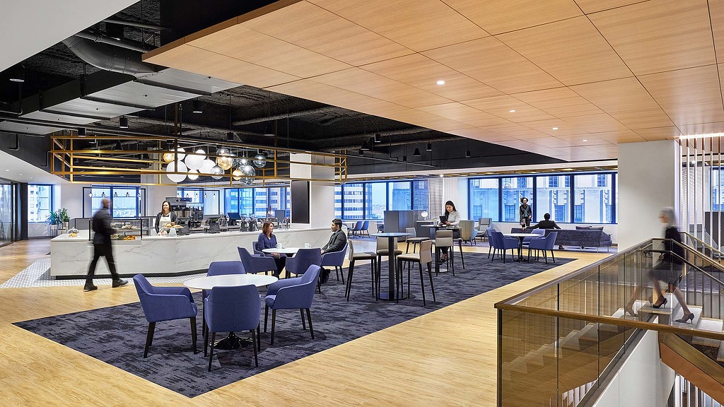 cafe space off of staircase