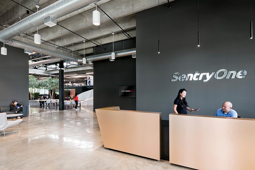 SentryOne office reception area